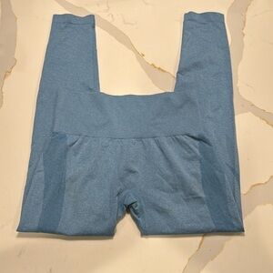 Navigation NVGTN Womens Seamless Contour Blue Leggings Size Medium EUC